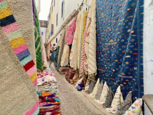 Artesanía y alfombras en Marruecos